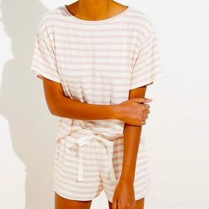 NWT Ann Taylor Loft Striped Pajama Set